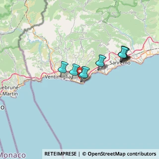 Mappa 18012 Bordighera IM, Italia (6.02545)