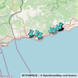 Mappa 18012 Bordighera IM, Italia (6.8625)
