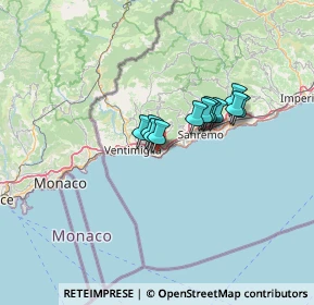 Mappa 18012 Bordighera IM, Italia (8.85417)