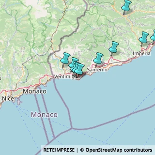 Mappa 18012 Bordighera IM, Italia (20.88917)