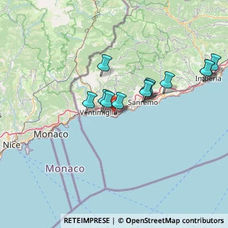 Mappa 18012 Bordighera IM, Italia (13.74833)