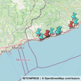 Mappa 18012 Bordighera IM, Italia (13.85167)