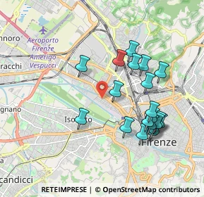 Mappa Via Gaetano Donizetti, 50144 Firenze FI, Italia (1.9255)