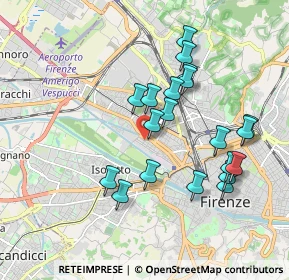 Mappa Via Gaetano Donizetti, 50144 Firenze FI, Italia (1.8245)