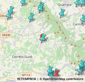 Mappa Via del Fontino, 50059 Vinci FI, Italia (7.114)