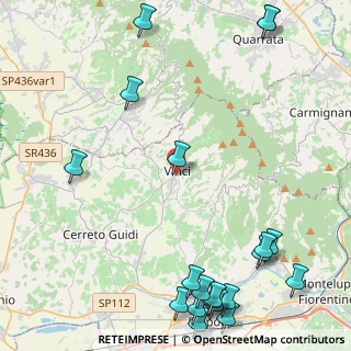 Mappa Via del Fontino, 50059 Vinci FI, Italia (6.7345)
