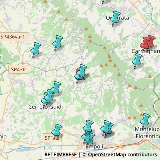 Mappa Via del Fontino, 50059 Vinci FI, Italia (5.9455)