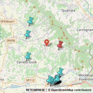 Mappa Via del Fontino, 50059 Vinci FI, Italia (6.7105)