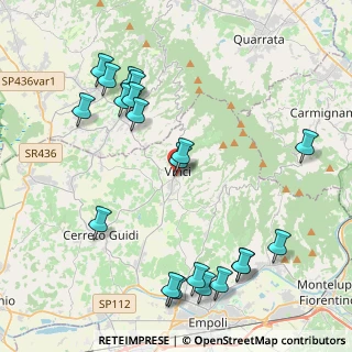 Mappa Via del Fontino, 50059 Vinci FI, Italia (4.993)