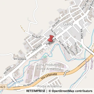 Mappa Via Roma, 187, 61020 Petriano, Pesaro e Urbino (Marche)