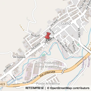 Mappa Via Roma, 138, 61020 Petriano, Pesaro e Urbino (Marche)