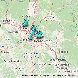 Mappa Via Montanara, 50131 Firenze FI, Italia (7.39833)