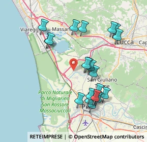 Mappa 56019 Vecchiano PI, Italia (7.7985)