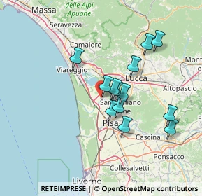 Mappa 56019 Vecchiano PI, Italia (12.03538)