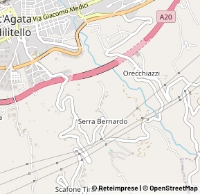 Mappa Contrada serra bernardo, 98076 Sant Agata Di Militello ME, Italia (0.676)
