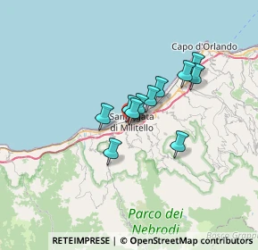 Mappa CDA Mina, 98076 Sant'Agata di Militello ME, Italia (4.97636)