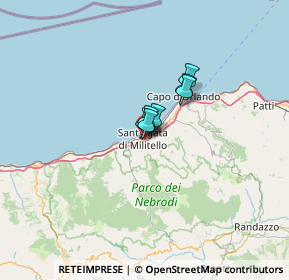 Mappa Contrada Muti, 98076 Sant'Agata di Militello ME, Italia (39.42368)