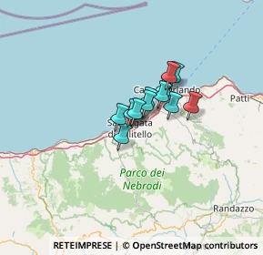 Mappa Via Salvatore di Giacomo, 98076 Sant'Agata di Militello ME, Italia (7.5625)