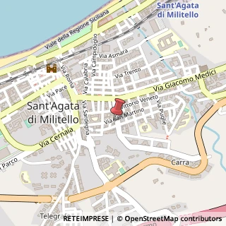 Mappa Via Cairoli, 86, 98076 Sant'Agata di Militello, Messina (Sicilia)