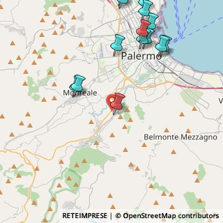 Mappa Via Ciraulo, 90046 Monreale PA, Italia (6.07357)