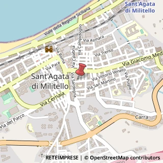 Mappa Via Vittorio Veneto, 80, 98076 Sant'Agata di Militello, Messina (Sicilia)