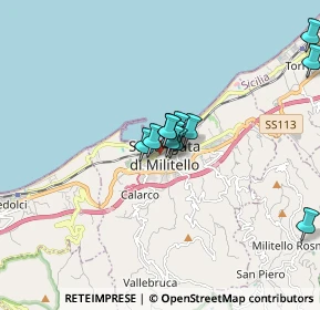 Mappa Via Medici, 98076 Sant'Agata di Militello ME, Italia (1.4175)