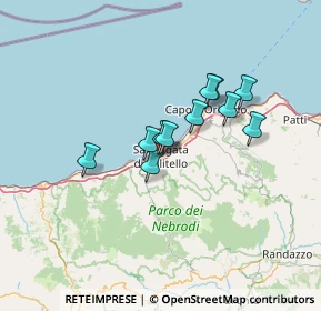 Mappa Via Medici, 98076 Sant'Agata di Militello ME, Italia (10.71455)