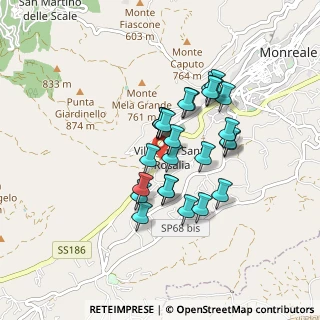 Mappa Contrada Grotte, 90046 Monreale PA, Italia (0.75385)