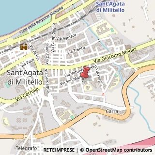 Mappa Via Liguria, 39, 98076 Sant'Agata di Militello, Messina (Sicilia)