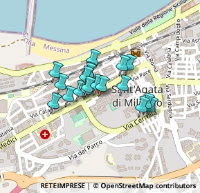 Mappa Vicolo Archimede Traversa I, 98076 Sant'Agata di Militello ME, Italia (0.1555)