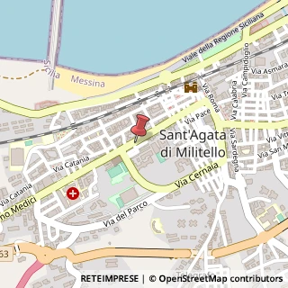 Mappa Via G. Medici, 383, 98076 Sant'Agata di Militello, Messina (Sicilia)