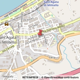 Mappa Via Monaci, 5, 98076 Sant'Agata di Militello, Messina (Sicilia)