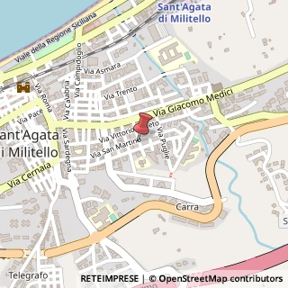 Mappa Via Liguria, 24, 98076 Sant'Agata di Militello, Messina (Sicilia)