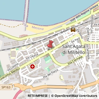 Mappa Via G. Medici, 278, 98076 Sant'Agata di Militello, Messina (Sicilia)