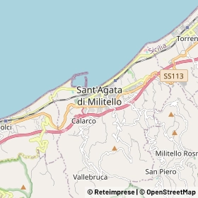 Mappa Sant'Agata di Militello