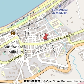 Mappa Largo Sant'Agata,  3, 98076 Sant'Agata di Militello, Messina (Sicilia)