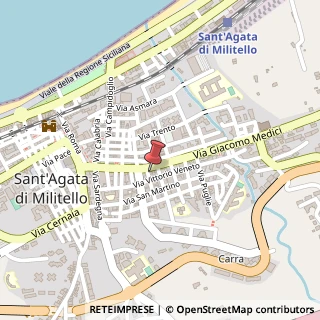 Mappa Via Carlo Alberto, 7, 98076 Sant'Agata di Militello, Messina (Sicilia)