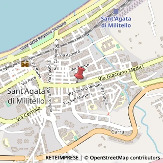 Mappa Via G. Medici, 100, 98076 Sant'Agata di Militello, Messina (Sicilia)