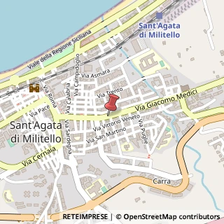 Mappa Via G. Medici, 129, 98076 Sant'Agata di Militello, Messina (Sicilia)