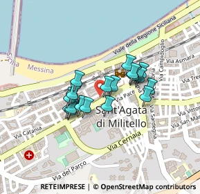 Mappa Piazza Vincenzo Consolo, 98076 Sant'Agata di Militello ME, Italia (0.1715)