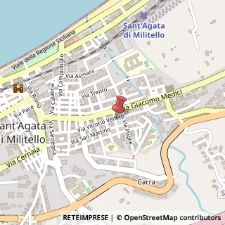 Mappa Via Vittorio Veneto, 21, 98076 Sant'Agata di Militello, Messina (Sicilia)