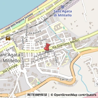 Mappa Via Vittorio Veneto, 41, 98076 Sant'Agata di Militello, Messina (Sicilia)