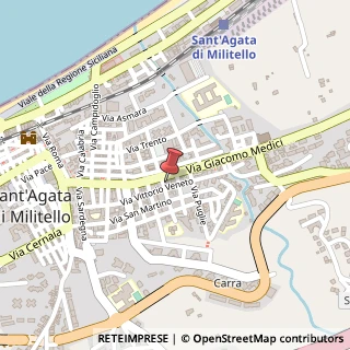 Mappa Largo Sant'Agata, 7, 98076 Sant'Agata di Militello, Messina (Sicilia)