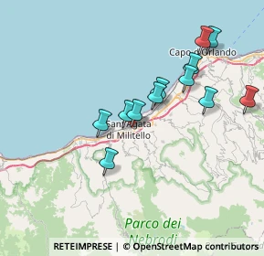 Mappa Via Baldisseri, 98076 Sant'Agata di Militello ME, Italia (7.48333)