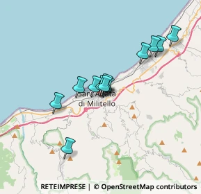 Mappa Via Ottorino Respighi, 98076 Sant'Agata di Militello ME, Italia (3.10667)
