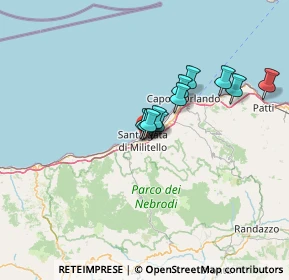 Mappa Via Ottorino Respighi, 98076 Sant'Agata di Militello ME, Italia (10.27455)