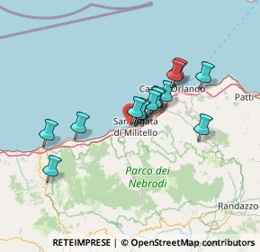 Mappa Contrada Piana, 98076 Sant'Agata di Militello ME, Italia (11.97429)