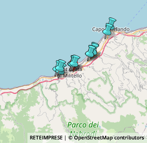 Mappa SP161, 98076 Sant'Agata di Militello ME, Italia (4.60083)