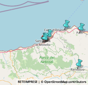 Mappa SP161, 98076 Sant'Agata di Militello ME, Italia (34.676)