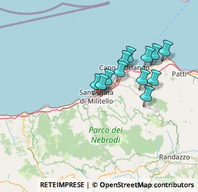 Mappa SP161, 98076 Sant'Agata di Militello ME, Italia (12.51)